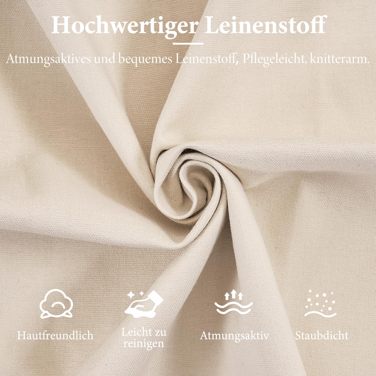 Sitzbank mit Stauraum 98cm, Sitzbank mit Beinen, Rechteckig, Aufbewahrungsbox, bis 300 kg belastbar, Gepolstert, mit Stauraum, Schlafzimmer, Flur, Polsterhocker, Leinen, Beige