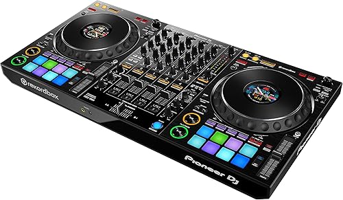 Pioneer DJ DDJ-1000 - 4-deck USB DJ Control Surface and 4-channel Mixer, with Rekordbox DJ Software, Dual USB Ports, LCD Jog Display, and 16 Multicolor Performance Pads