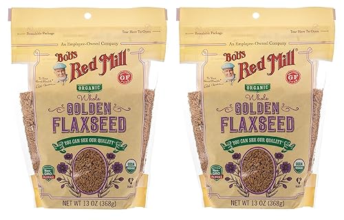 Bob's Red Mill Linaza dorada entera orgánica resellable, 13 onzas (Paquete de 1)