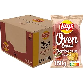 Lay's Oven Baked Chips Barbecue Doos 12 Pieces x 150 g