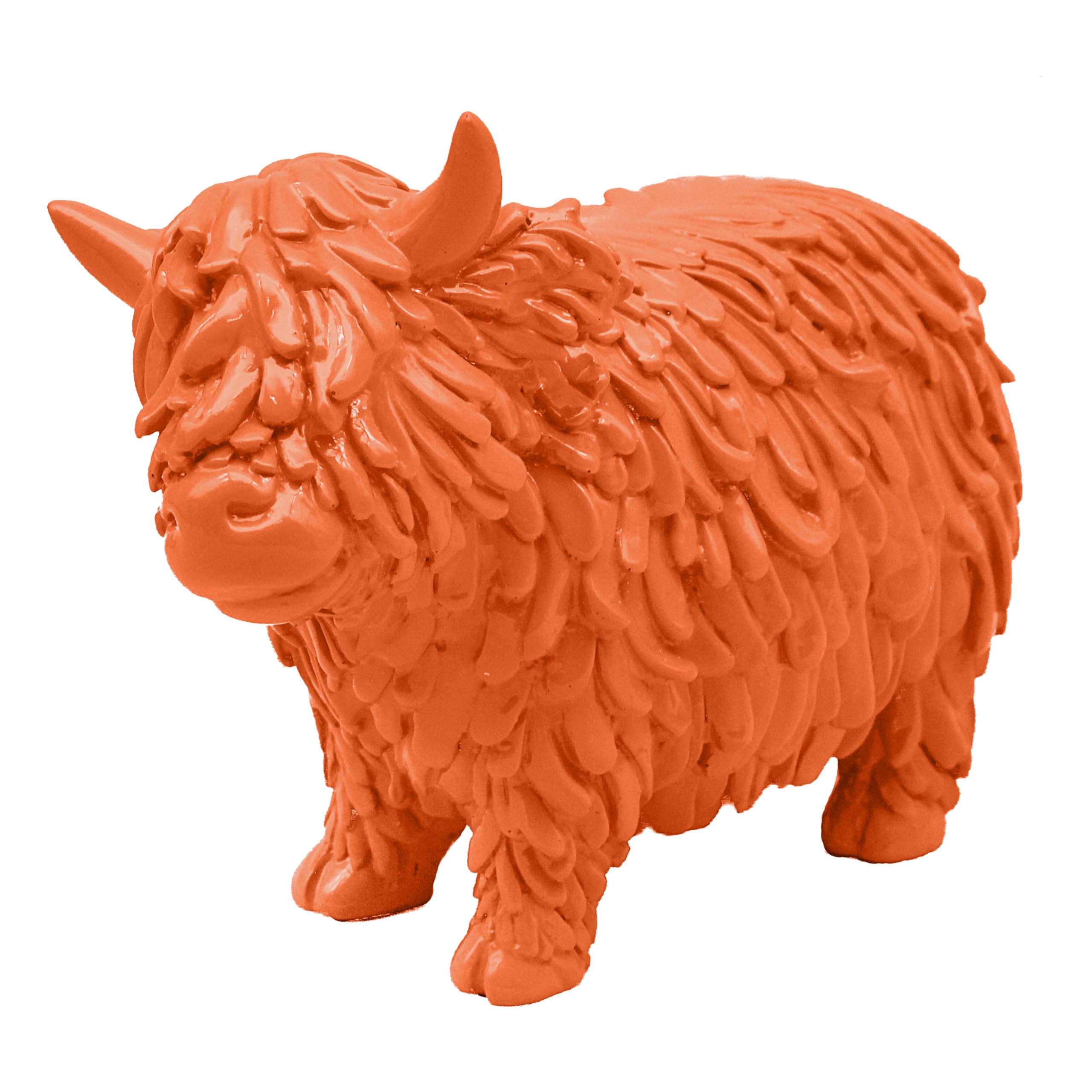 Lesser & Pavey Highland Cow Orange Home Decor Figurines & Ornaments For Home & Office | Decorative Home Accessories Statues For Indoor & Outdoor | Lovely Gifts for Women & Men