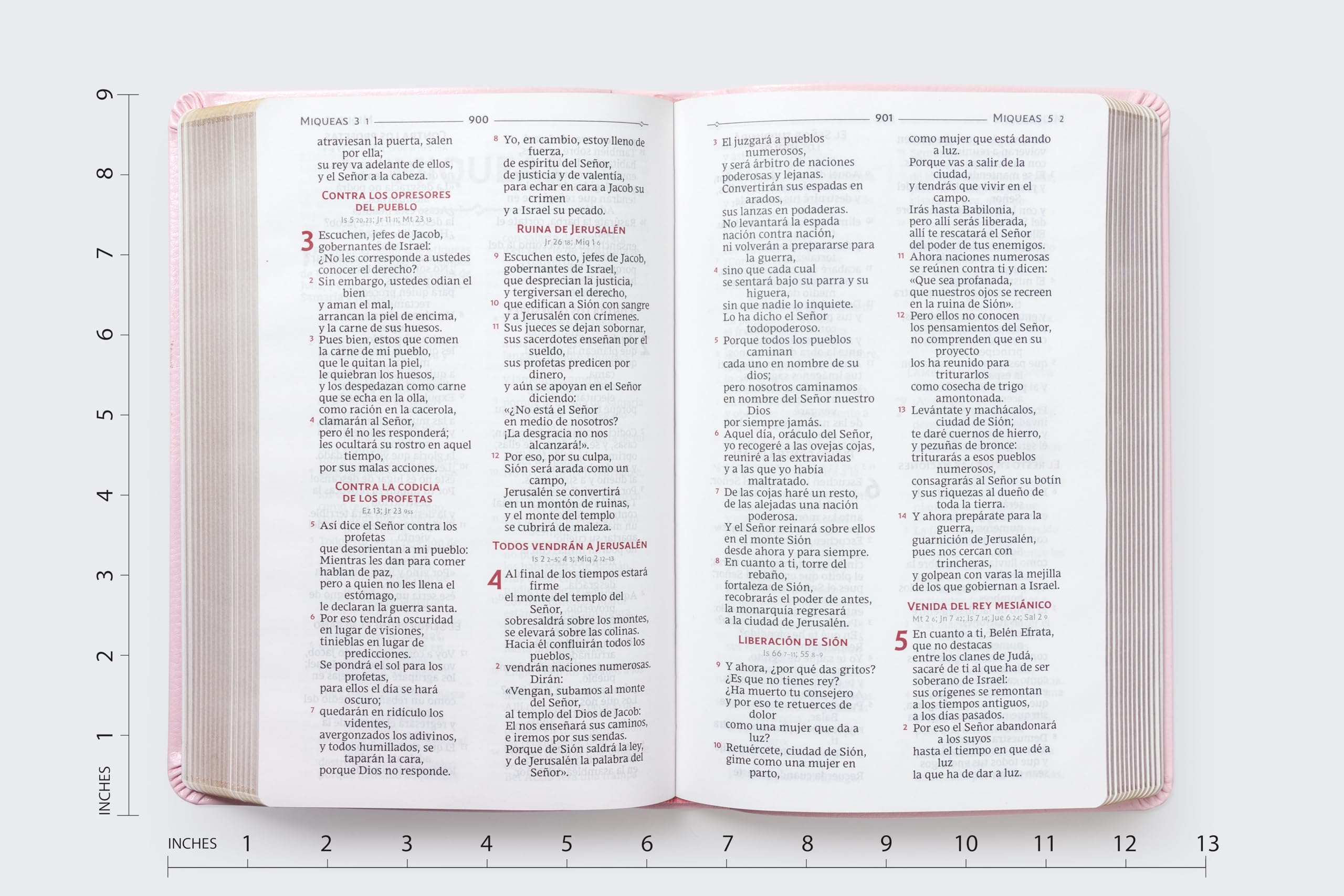 Biblia Catolica, Regalos y Ceremonias, Piel reciclada, Rosado, Comfort Print (Biblia De America) (Spanish Edition) - Image 8