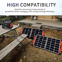 Vista 7 de Cable adaptador paralelo, 0.315 in, cable combinador solar, rama Y, 10.7in, 10A, 45V, 300W, protección de corriente inversa, compatible con Jackery