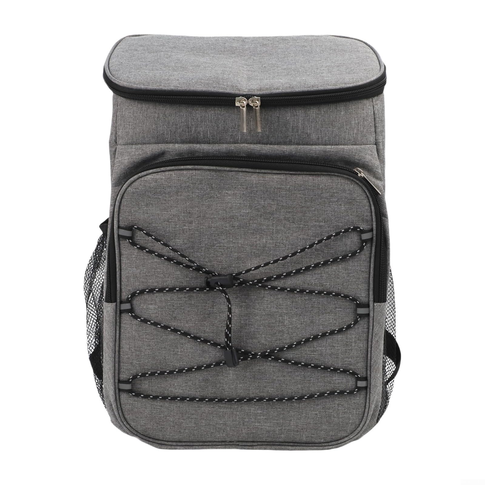 Grande zaino termico da 30 l, con tessuto Oxford impermeabile e impacchi di ghiaccio pressati a caldo, a prova di perdite, per la sicurezza alimentare (grigio)