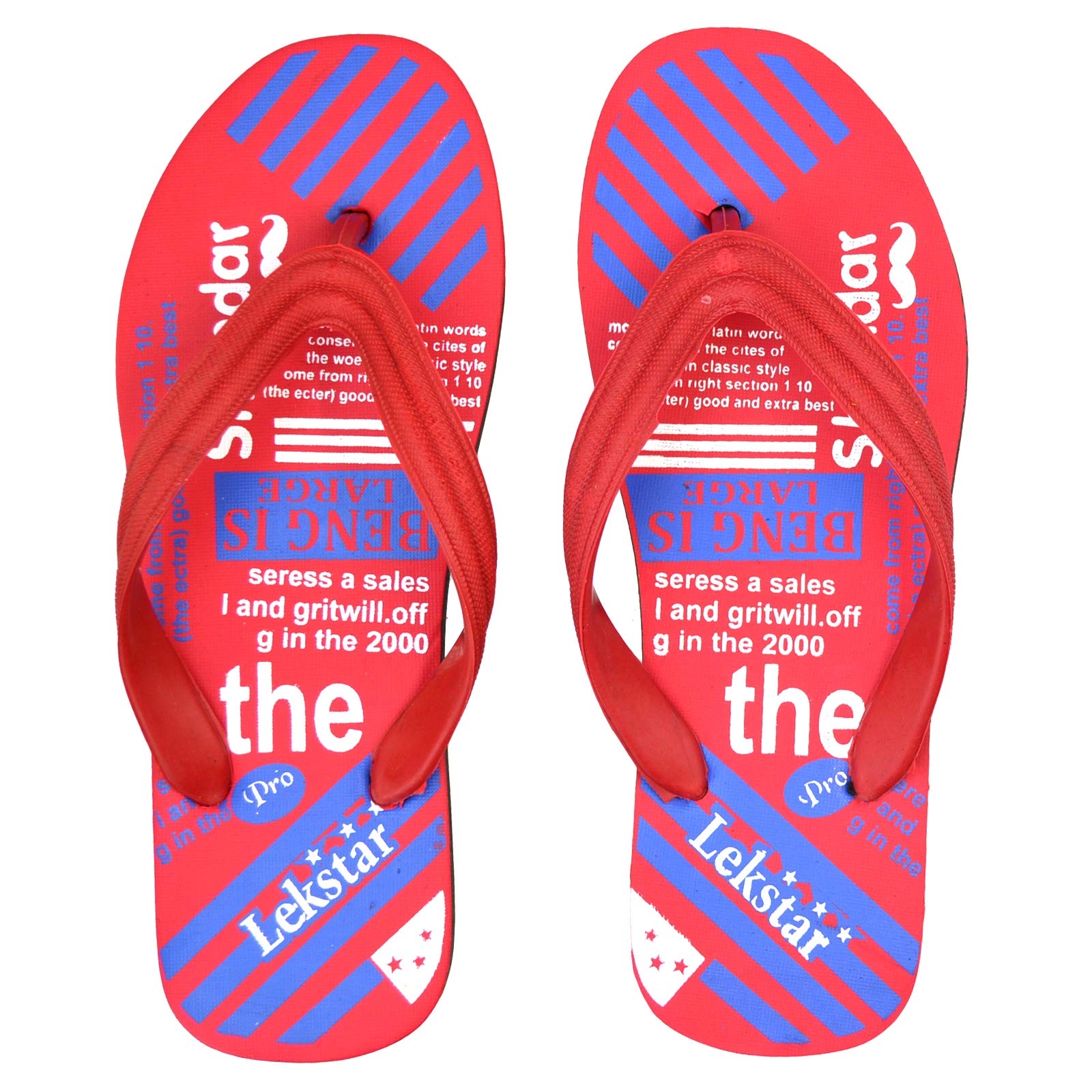 POLITA Mens Flip Flops Thong Sandals (Red, 7) (B085XVZ64N) Amazon Price History, Amazon Price Tracker