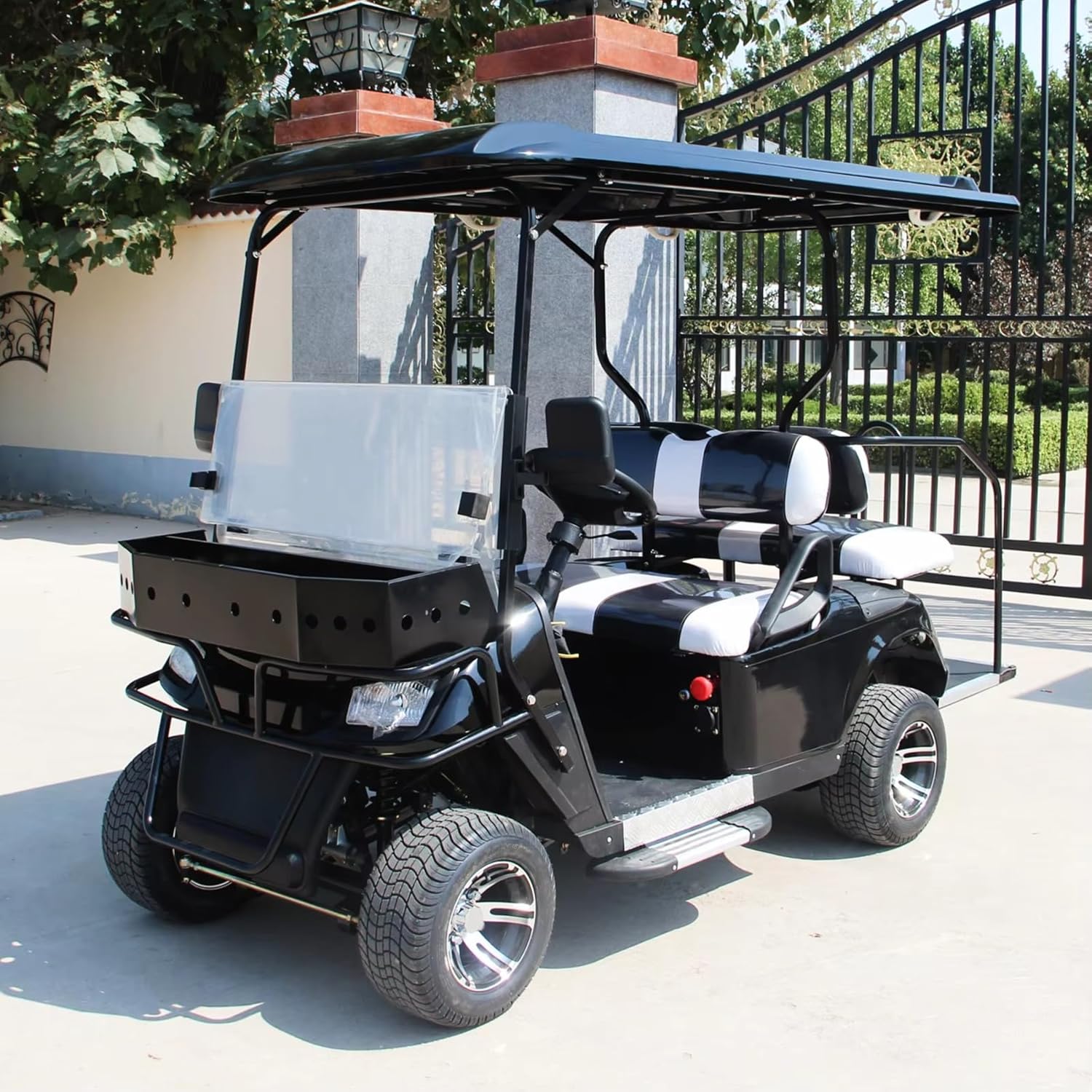 Foldable Golf Cart for Sale - Luxury Electric Golf Carts for Adults Enclosed Mobility Scooter Commercial Multi-Passenger Cart for Golf Hunting Scenic Spots Hotels Beaches