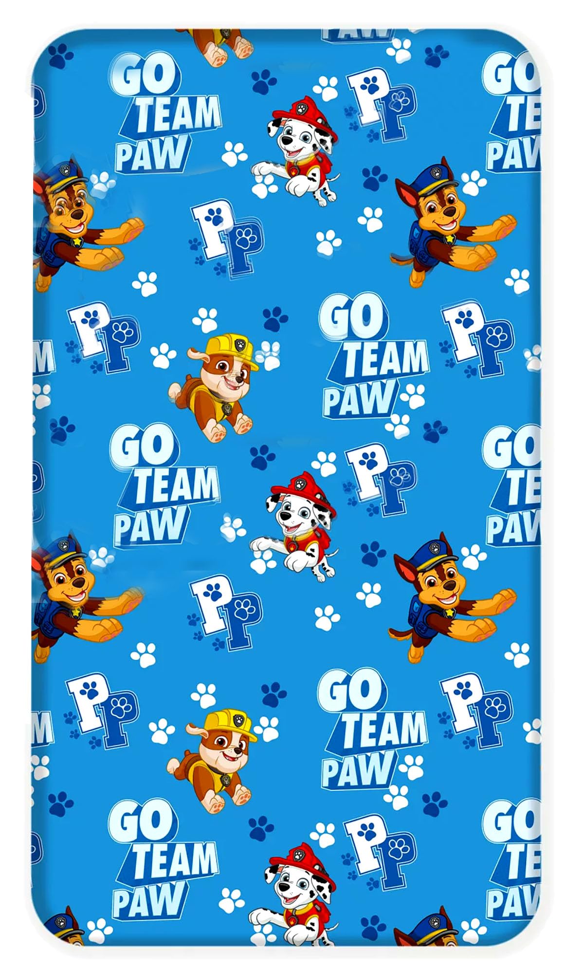 Drap-housse Paw Patrol 100% Coton – Pour Lit Enfant 90x200 Cm – Rose, élastique Sur Les Bords - 9