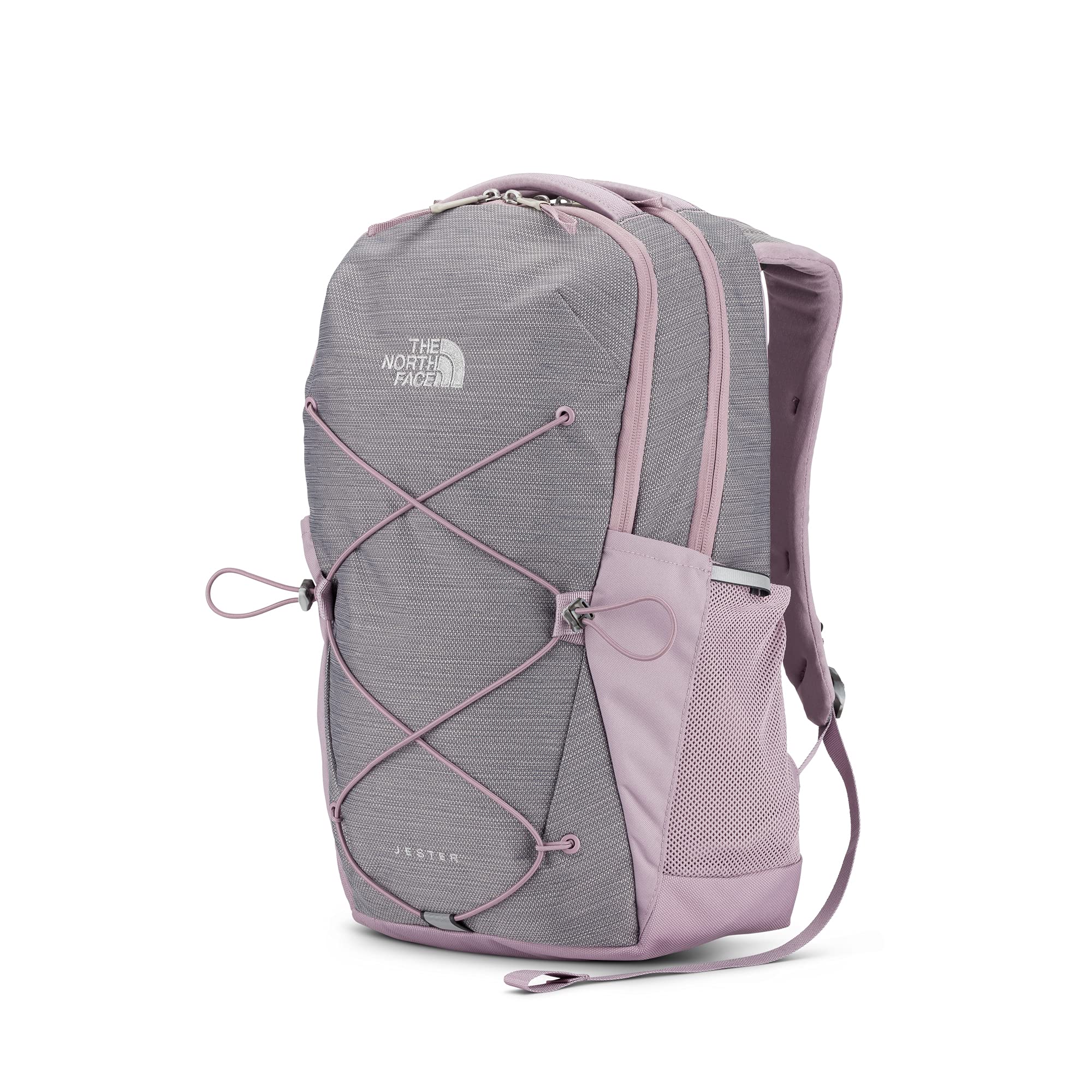 The North Face Microbyte Backpack Gray Pink Laptop Sleeve FlexVent Daypack Women main image 3