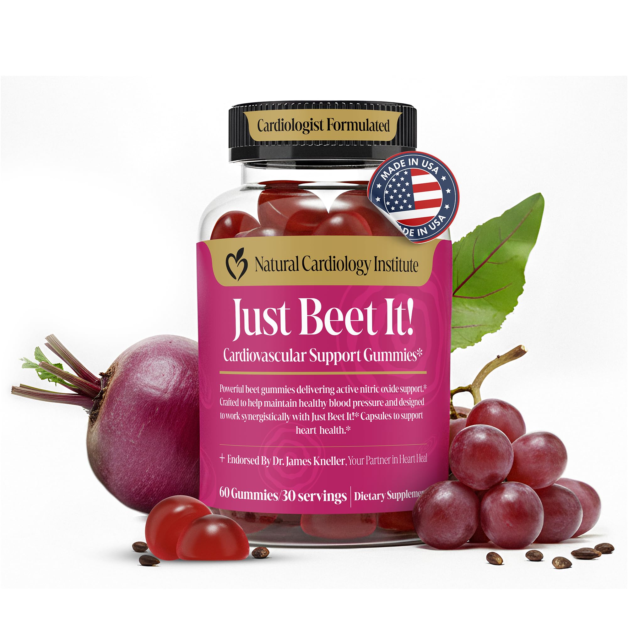 Just Beet It! Beet Root Gummies & CoQ10, 60 Beet Chews