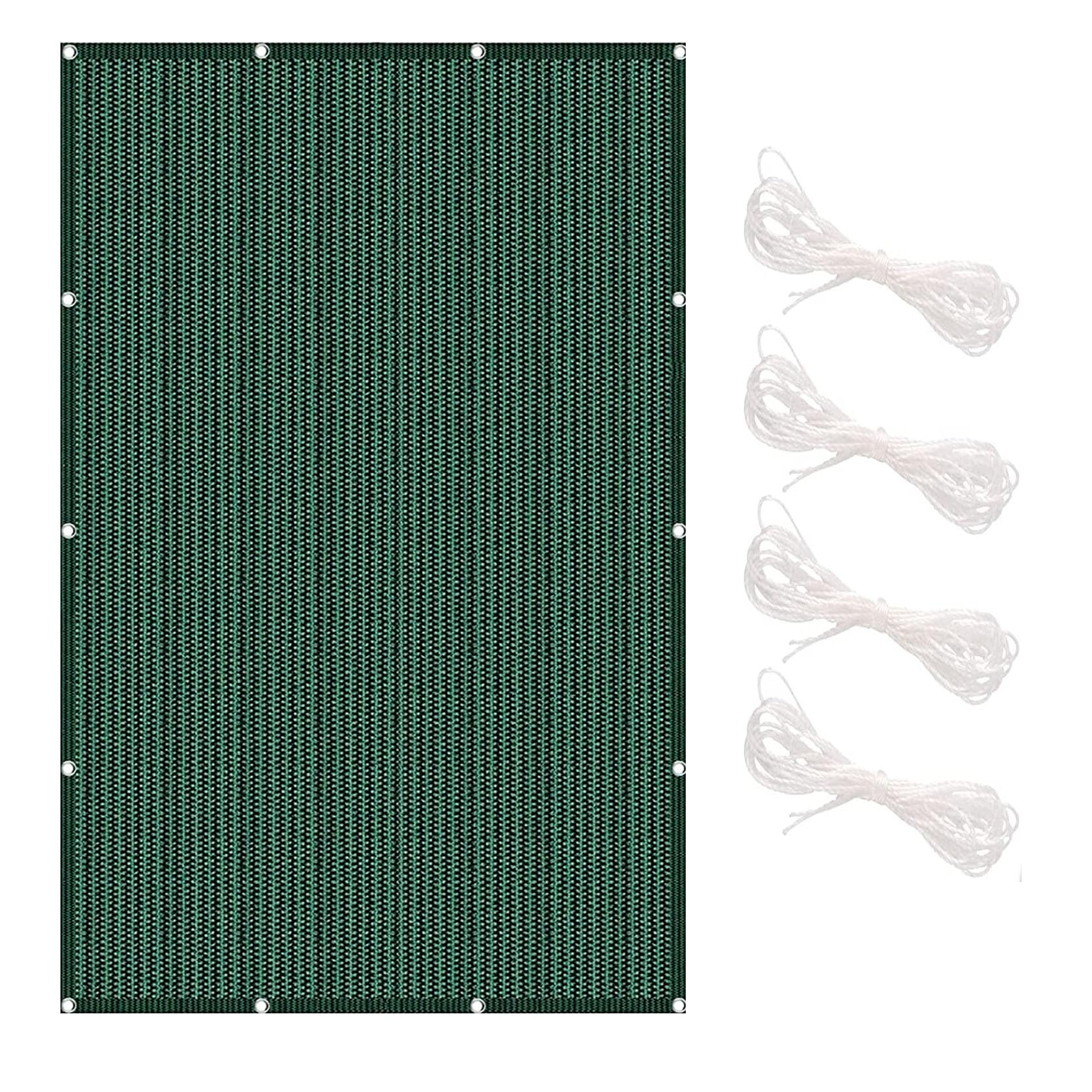 Voile d'ombrage pour terrasse et repas au jardin vert foncé