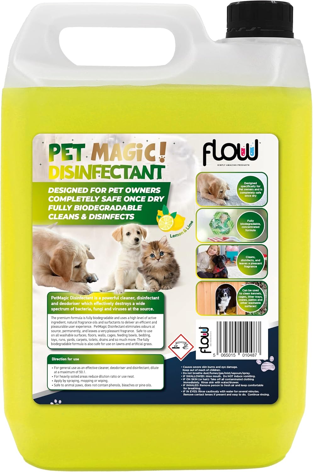 Pet Magic 5 Litre Kennel/Cattery/Pet House Disinfectant Cleaner Spray