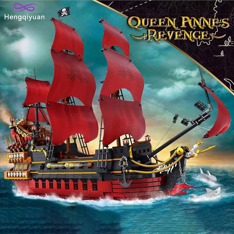 新品大型海賊船モデルビルディングブロックキット モデル構築セット、コレクション Amazon.co.jp: 海賊船ビルディングブロック3694個MOCクイーン