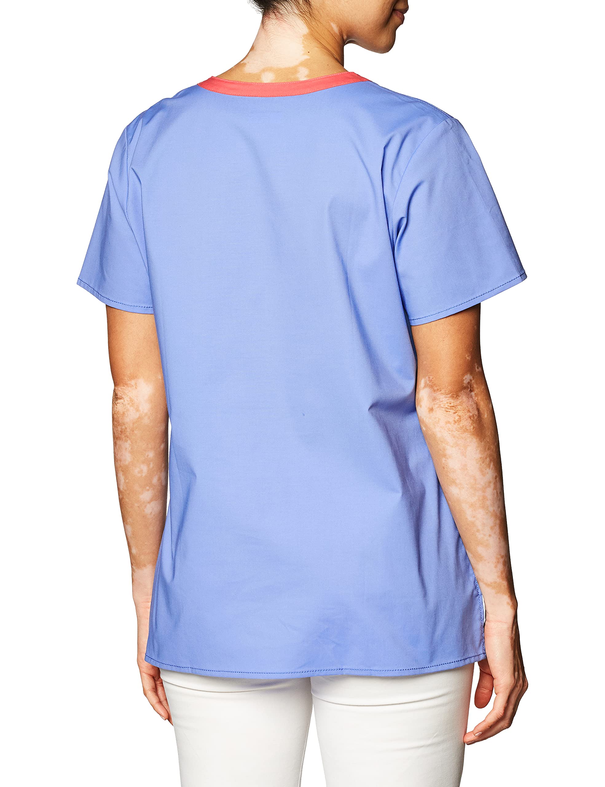 WonderWink Women's Wonderflex Patience Scrub Top, Ceil Blue, Small