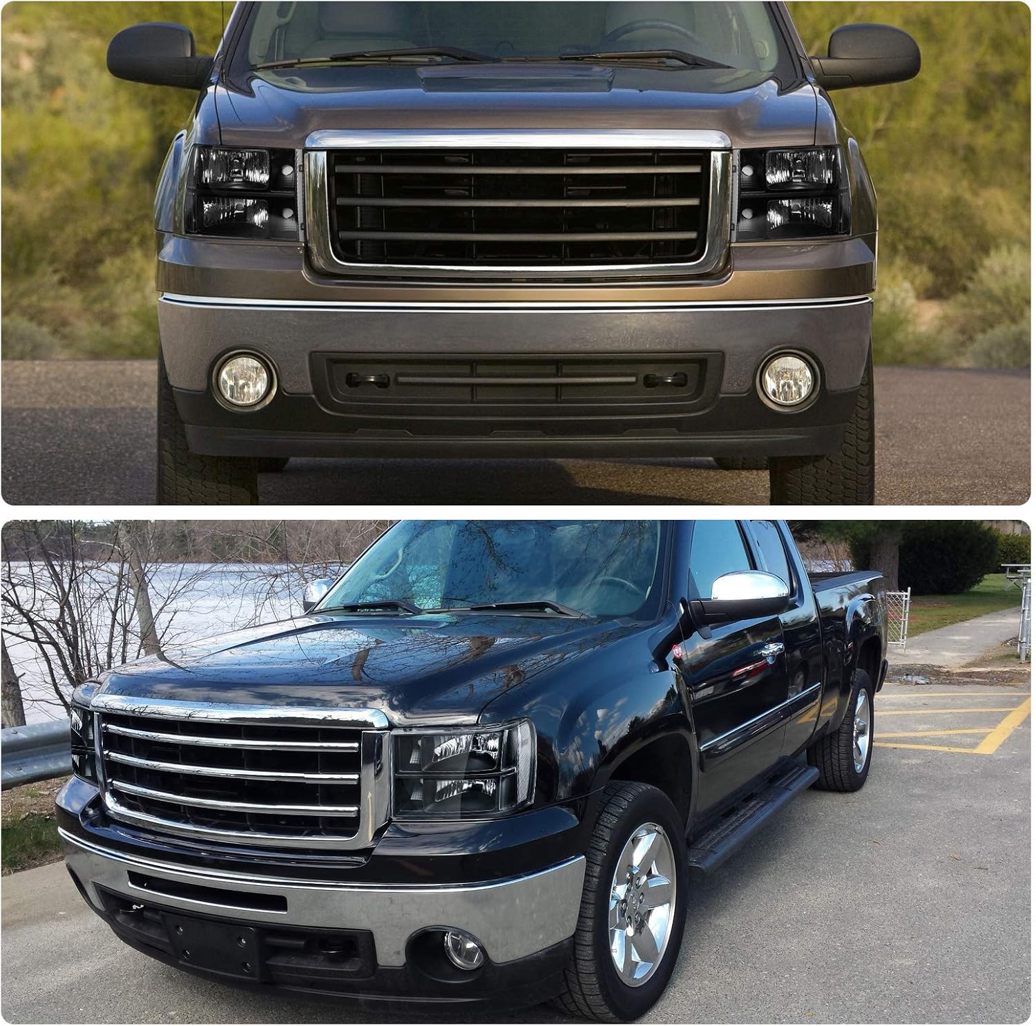 Up To 40% OFF DWVO Headlight Assembly Compatible with 2007-2013 GMC Sierra 1500/2007-2014 Sierra 2500HD 3500 HD Black Housing Clear Reflector Passenger and Driver Side Cheapest 🛒 DWVO Headlight Assembly Compatible with 2007-2013 GMC Sierra 1500/2007-2014 Sierra 2500HD 3500 HD Black Housing Clear Reflector Passenger and Driver Side