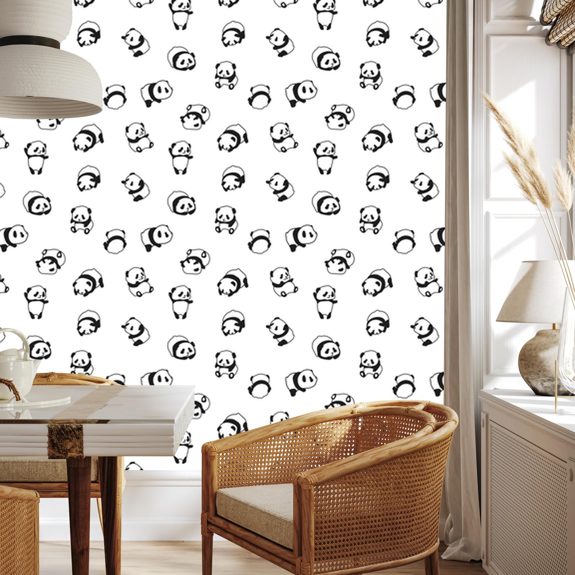 Vliestapete Schöne Pandas 50 x 1000 cm
