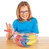 Vista 5 de Steve Spangler Science Arena mágica, 227g, Azul – Arena de juego coloreada que nunca se moja, emocionante actividad STEM, aprende y enseña sobre