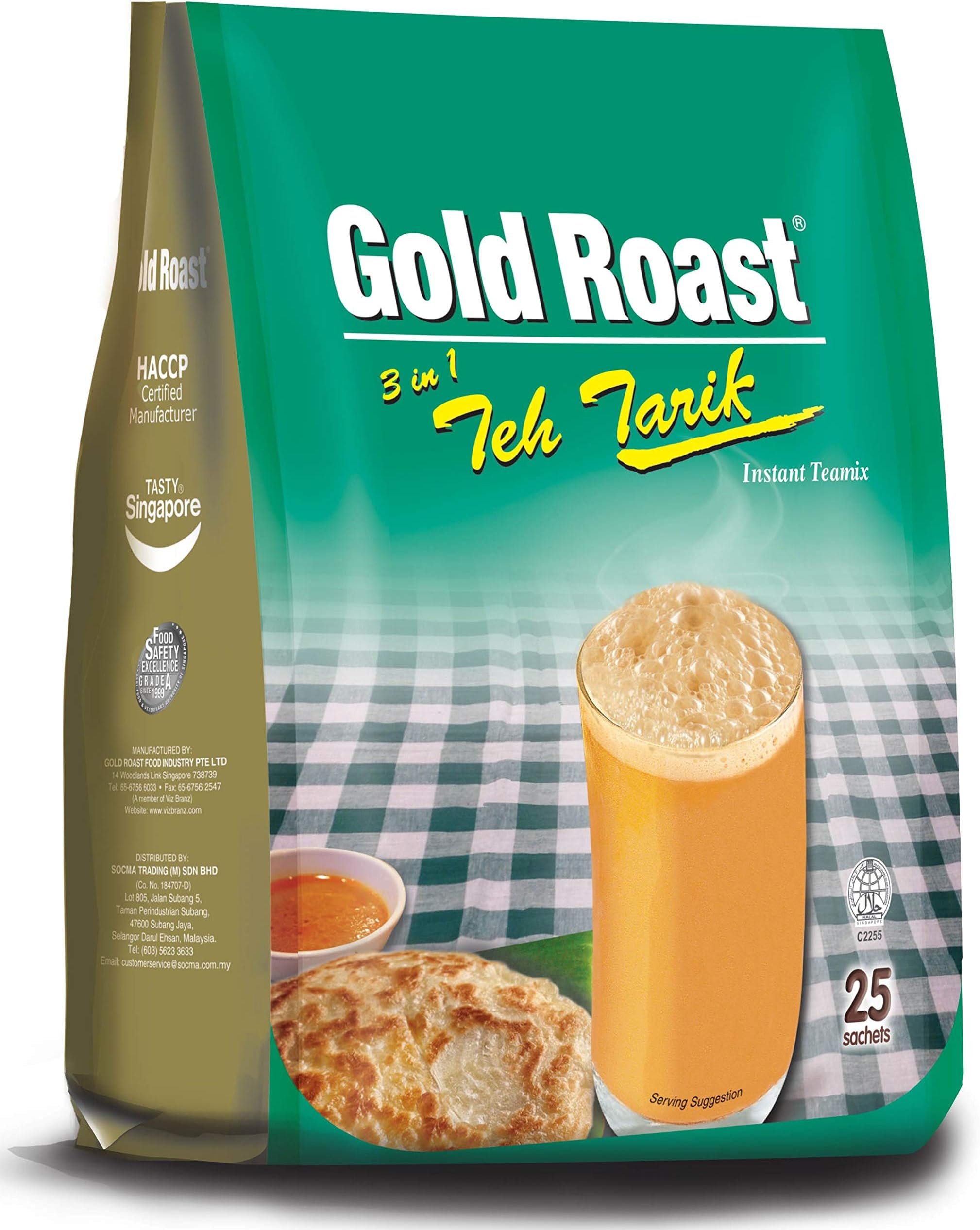 Gold Roast / Instant Teamix / 3 In 1 Teh Tarik / 25s x 20g/pack