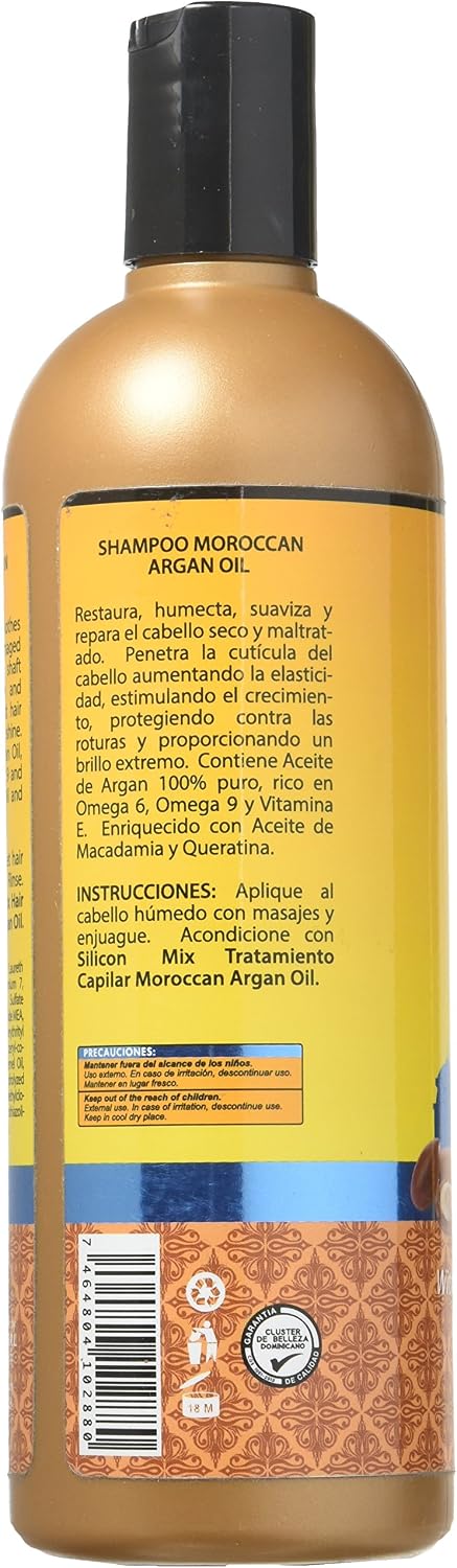 Silicon Mix - Moroccan Argan Oil Shampoo - Unisex - 16 fl oz (473 ml) - Restore Moisture, Shine & Strength with Every Wash - Image 3