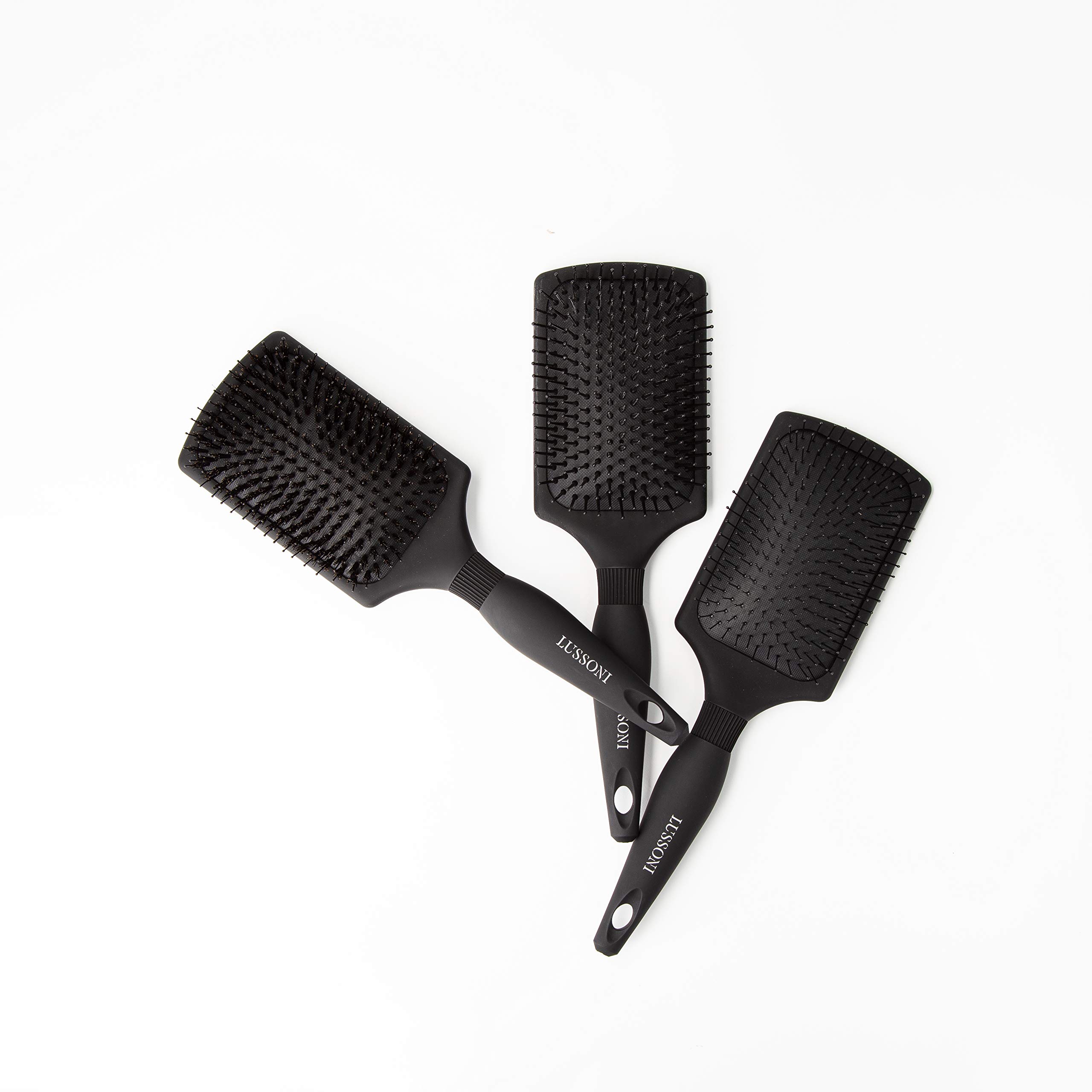 TB TOOLS FOR BEAUTY LUSSONI Haarbürste – Profi Entwirrbürste Mit Flexiblem Kissen Für Dünnes & Langes Haar