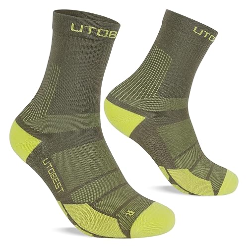 UTOBEST Running Mid Crew Socks for Men & Women –