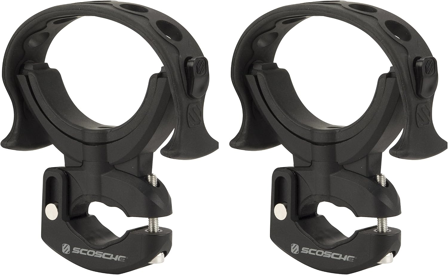 SCOSCHE PSM11003 TerraClamp Heavy Duty Fire Extinguisher and BoomBottle Universal Vehicle Mount, Small (Pack of 2),Black