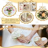 Vista 4 de 6 rollos de cinta de yute, cinta de arpillera, 6 estilos de cintas de yute, total de 39.4 ft para decoración de fiestas, manualidades, cinta