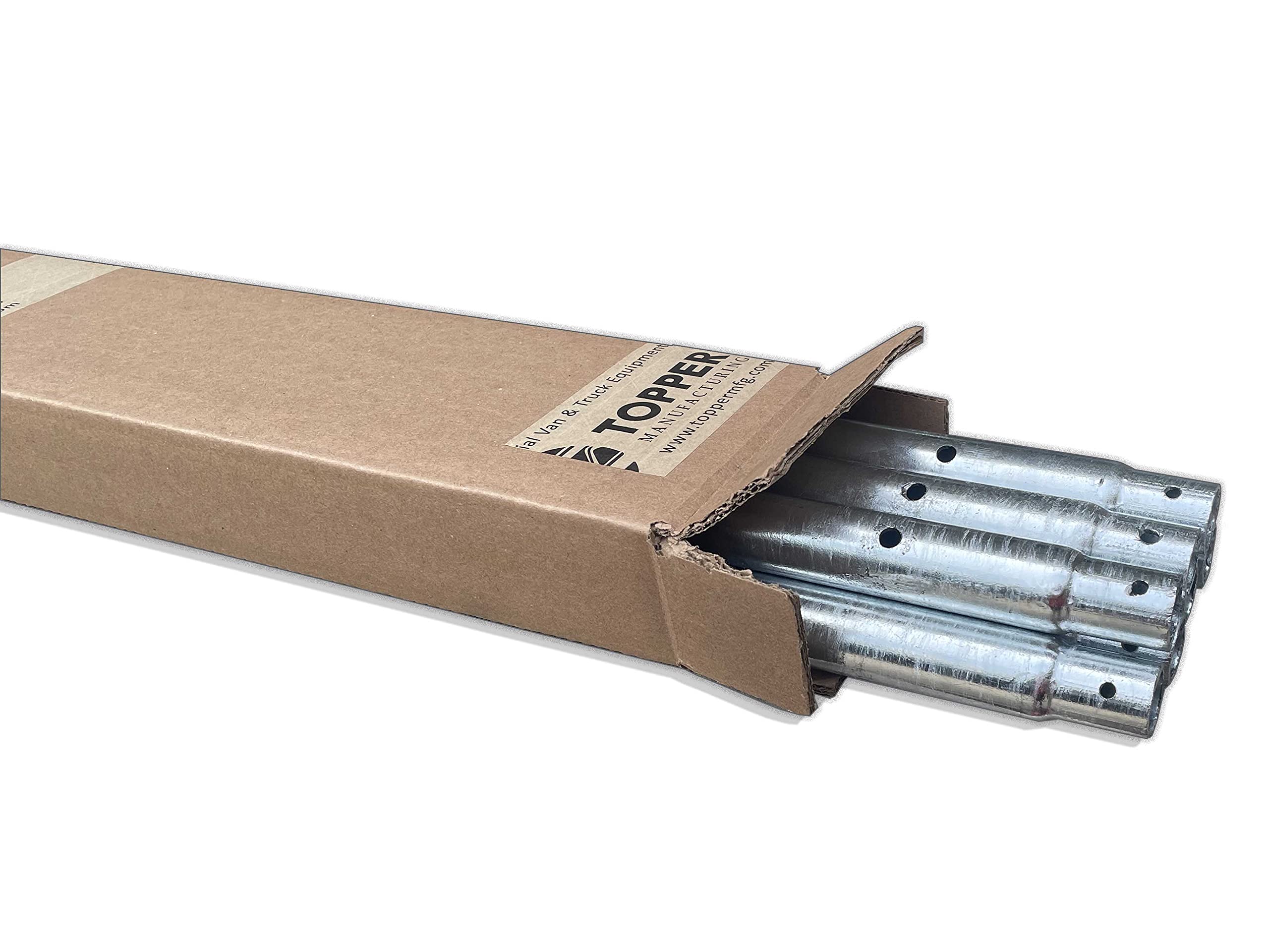 Amazon.com: Topper Manufacturing 60" Van Rack Crossbars (7) w/(3) crossbars  Having Additional 5/16 Hook Holes : Automotive