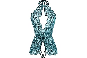 Women Plus Size Sexy Lace Lingerie One Piece Teddies Babydoll Bodysuit