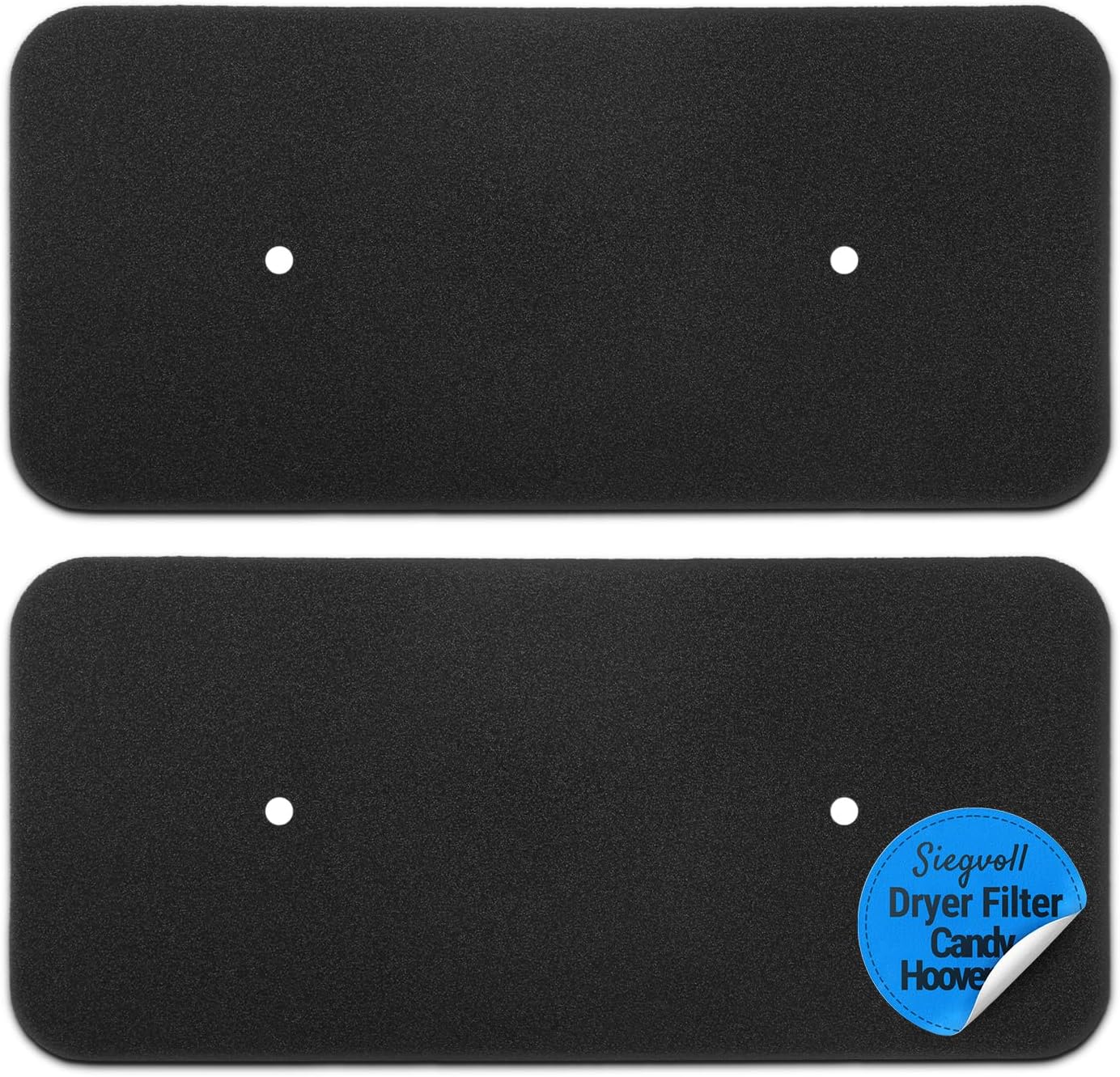 2 x Tumble Dryer Sponge Filter for Hoover Candy 40006731, Dryer Filter Replacement Filter 272 x 126 x 10 mm, Foam Filter for Heat Pump Dryer and Condenser Dryer