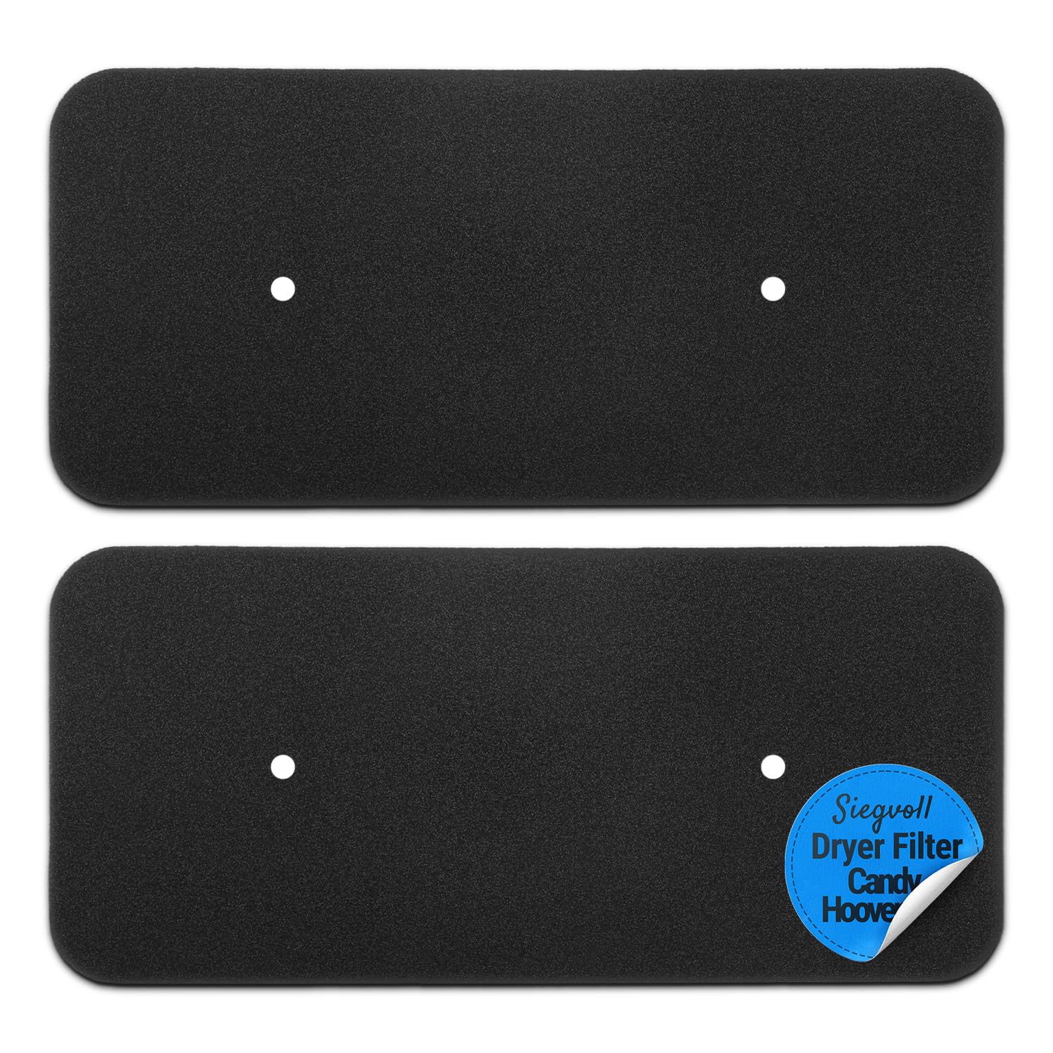 2 x Tumble Dryer Sponge Filter for Hoover Candy 40006731, Dryer Filter Replacement Filter 272 x 126 x 10 mm, Foam Filter for Heat Pump Dryer and Condenser Dryer