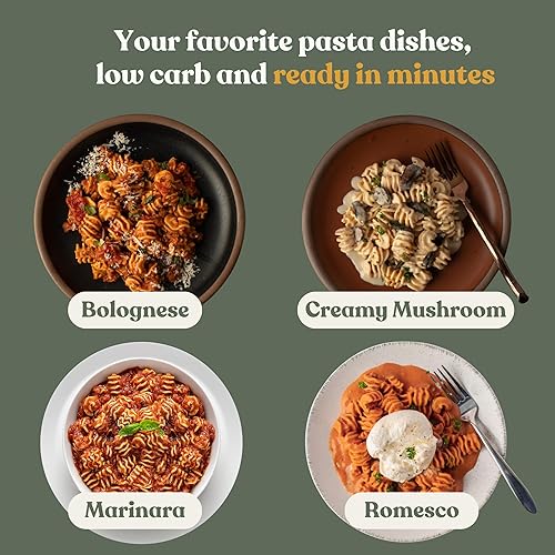 Miniatura 7 de Chef's Kiss Radiadores bajos en carbohidratos  0.14 oz de carbohidratos netos, 0.74 oz de proteína  Apto para dieta cetogénica, pasta baja glucémica