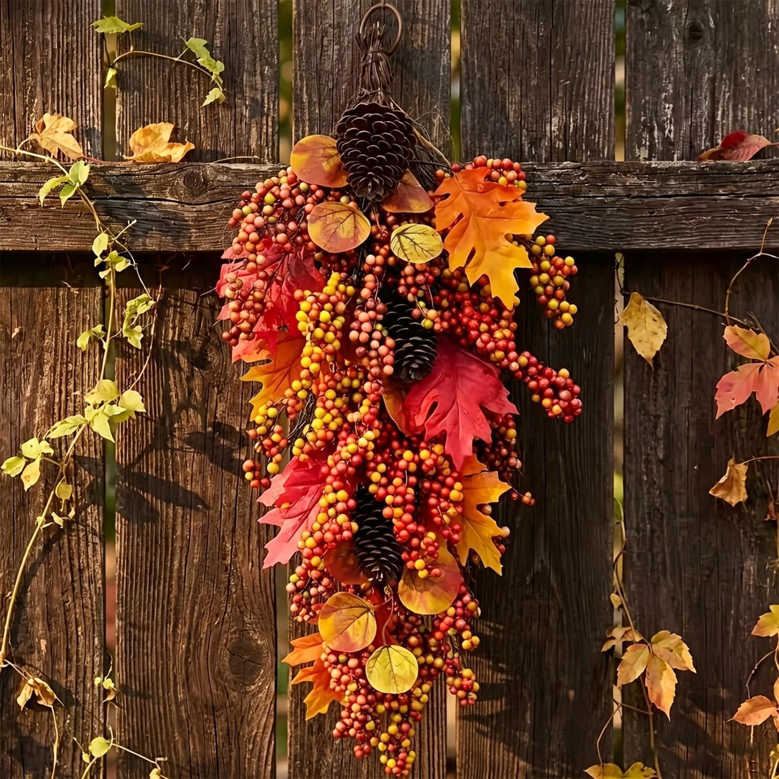 Festone A Autunnale Ghirlanda Artificiale Decorativa Fatta A Mano