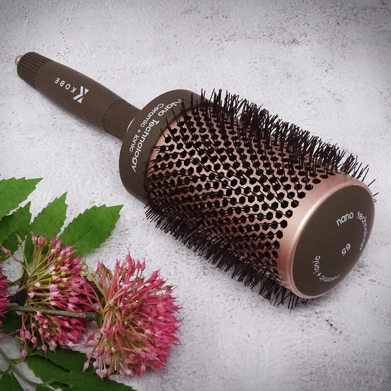 Kobe Professional Heat-Retaining Ceramic & Ionic Round Hair Brush for Blow Drying With Nanotechnology -Barrel Brush Set of 4 -Blow Dry Hair Brush,Curling Brush for Styling Straightening & Detangling - Image 3