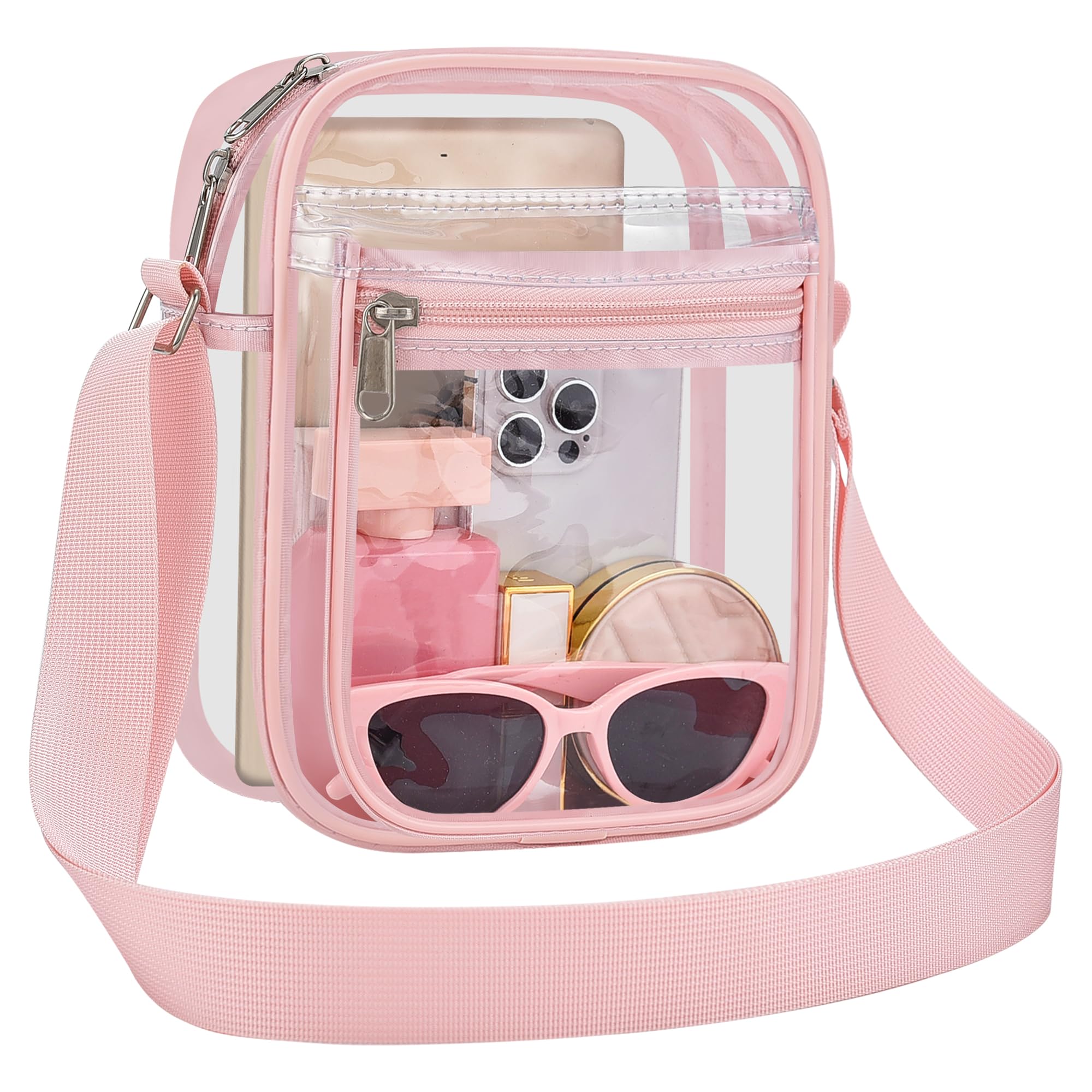 USPECLARE Clear Bag Stadium Approved Clear Messenger Bag for Men and Women