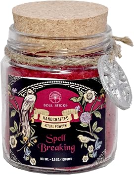 Soul Sticks Spell Breaking Ritual Powder Natural Herbs & Roots for Breaking Spells, Removing Curses, Witchcraft Protection, Wiccan, Pagan, Spiritual Cleansing, Banishing Rituals Spell Breaking