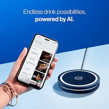 Barsys Smart Coaster 2.0 (Blue) Portable Cocktail Maker & Drink Mixer
