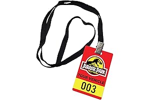 Jurassic Park Tour Vehicle Personnel Prop ID Badge