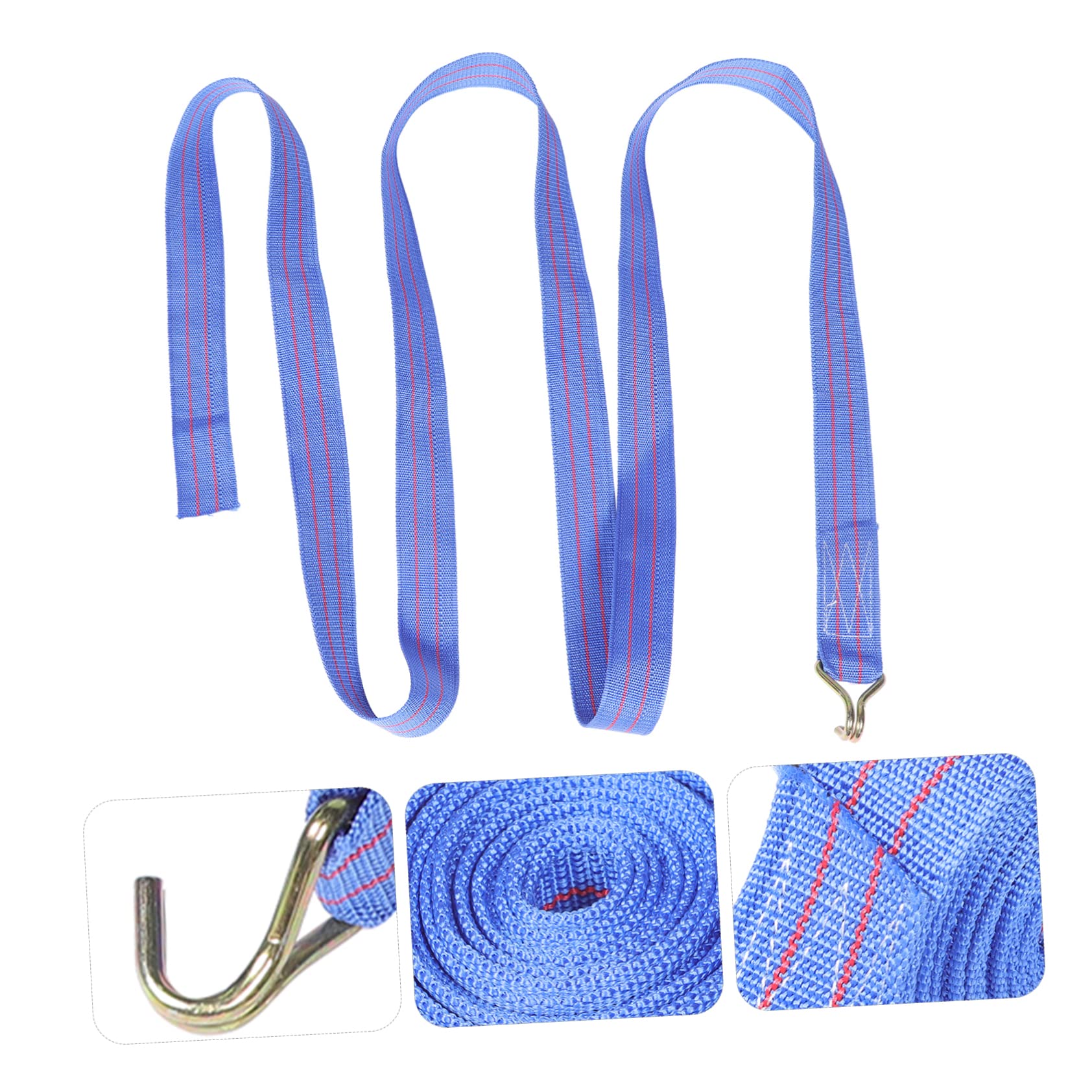 SEWACC Heavy Duty Truck Ratchet Tie Down Straps Marine Bungee Cord Snatch Strap Adjustable Bungee