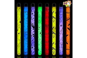 JOYIN 30 Pcs Halloween VIDEO Glow Sticks Bulk Party Pack