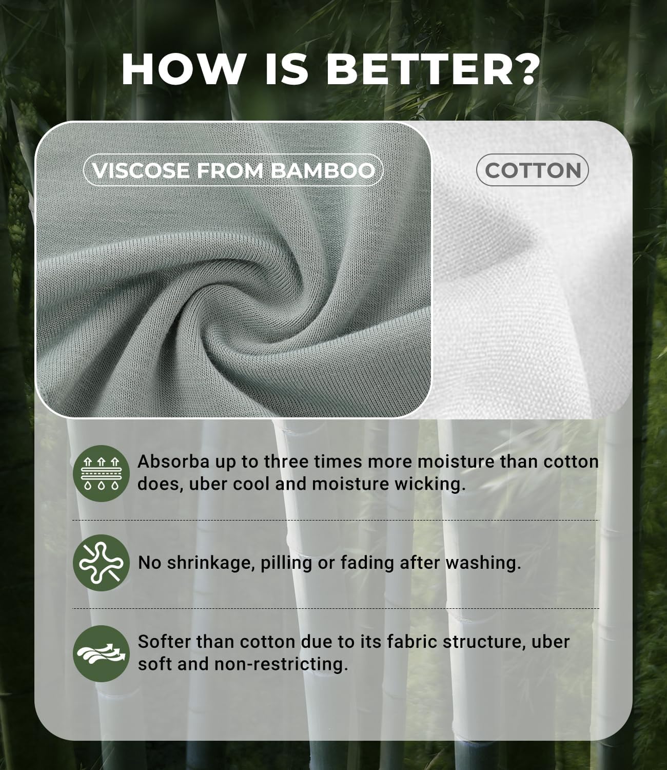 BAMBOO COOL Women's Underwear Soft Panties for Women Full Coverage Ladies Underpants Full Coverage Briefs，6 Pack - Image 5