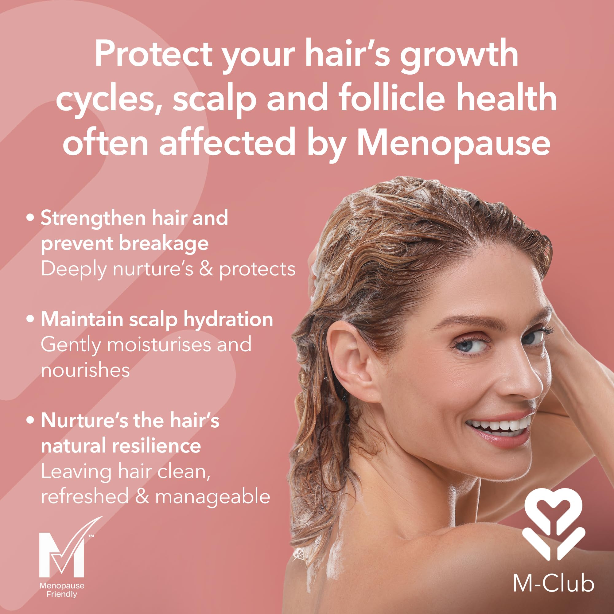 M-Club Menopause Shampoo, For Women Strengthens & Hydrates Menopause Hair - Image 3