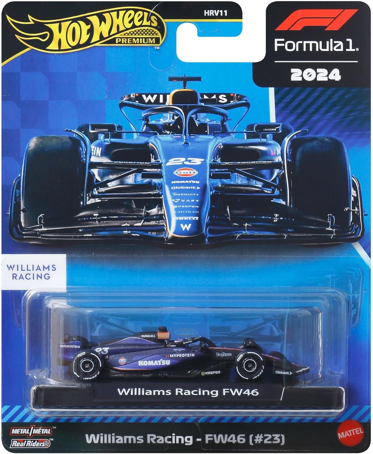 WILLIAMS F1 FW46 TEAM WILLIAMS RACING N 23 SEASON 2024 ALEX ALBON 2 TONE BLUE