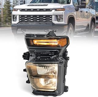 Headlight Fit for Chevy Silverado 2500HD 3500HD 2020-2023 Driver