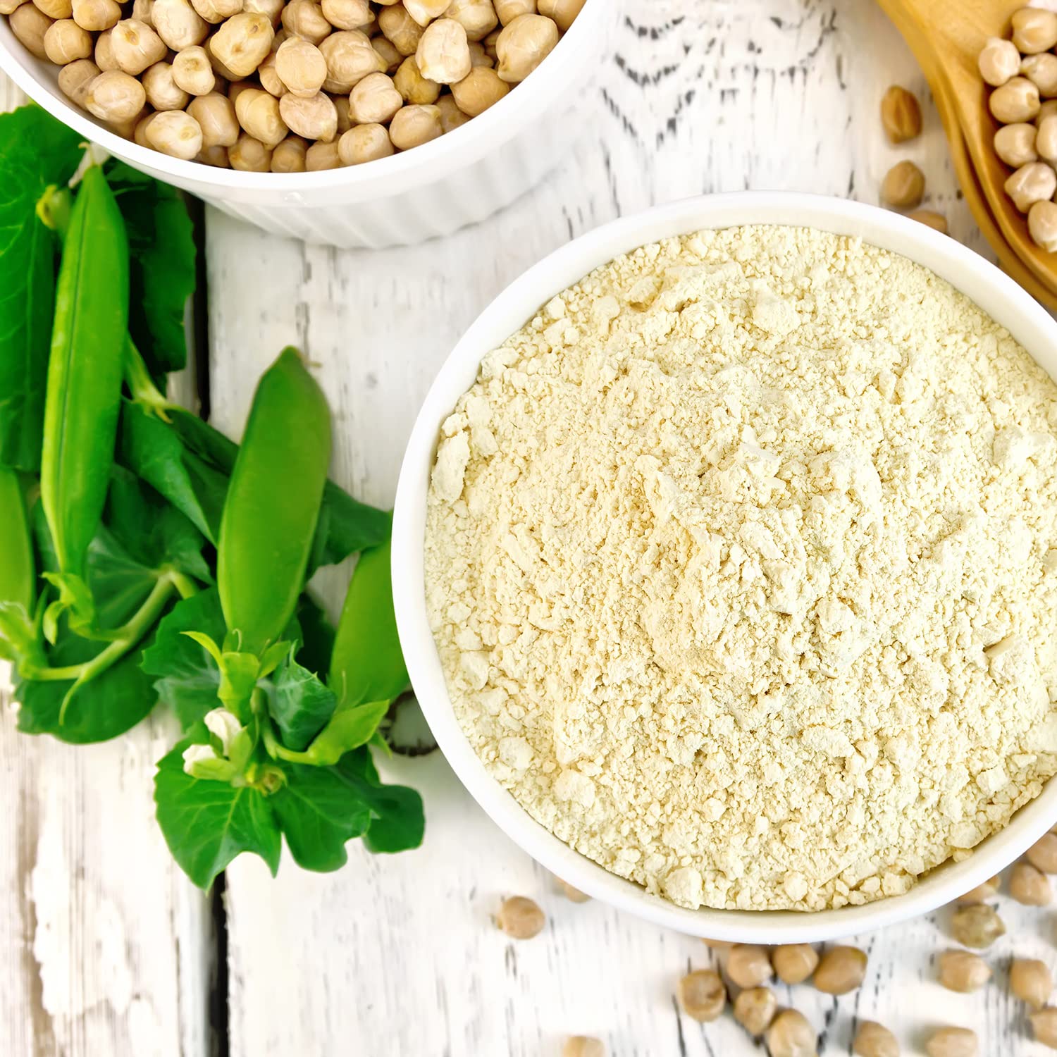 Bio Erbsenprotein Pulver - 1 KG - Erbsenmehl inkl. aller essentiellen Aminosäuren - Veganes Eiweisspulver mit 84% Protein - Unterstützt den Muskelaufbau