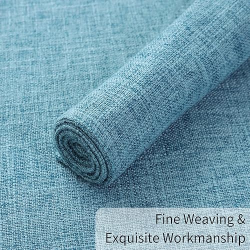 Miniatura 6 de Homaxy Juego de 6 manteles individuales para mesa de comedor, resistentes al calor, lavables, de mezcla de lino de algodón, fáciles de limpiar, para