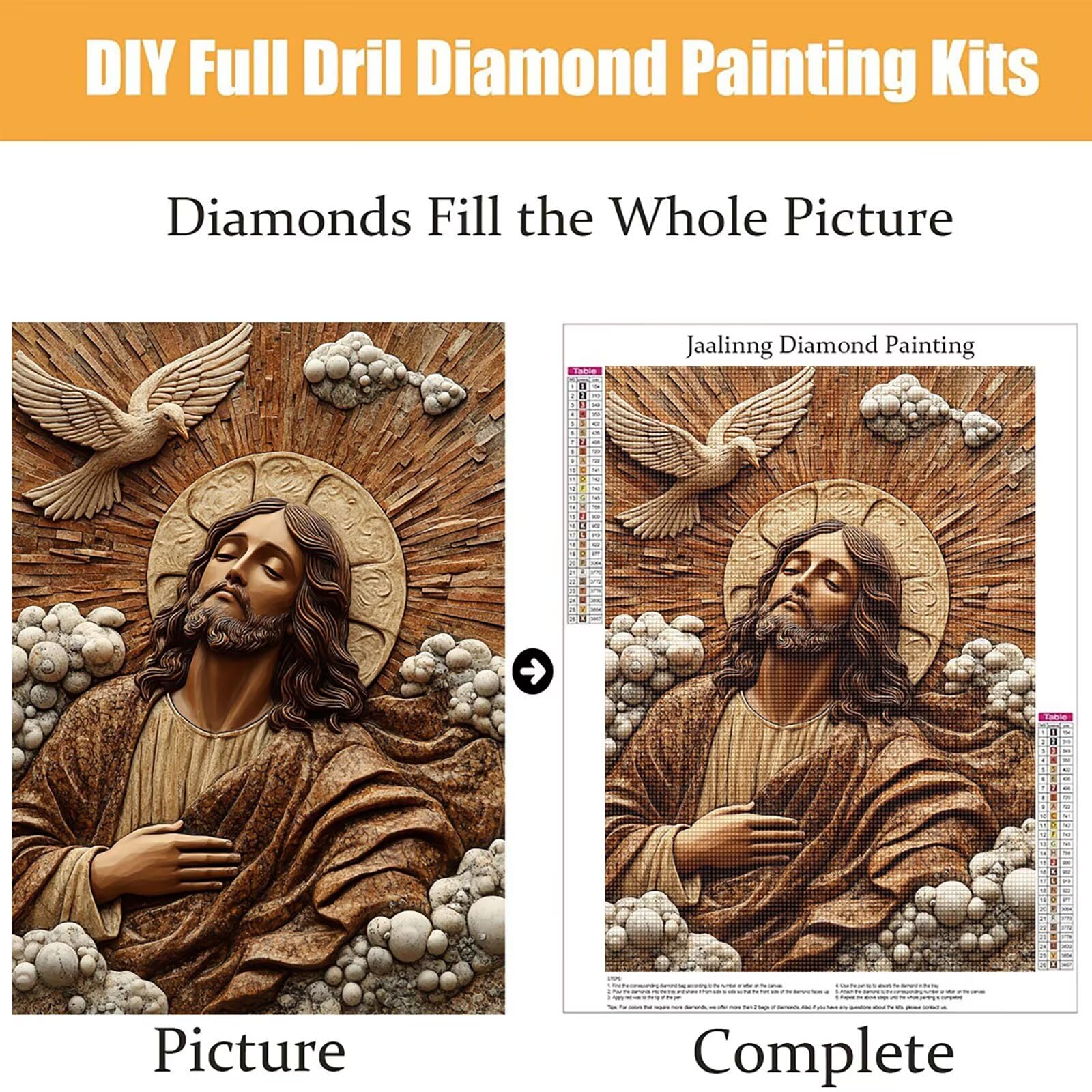 Diamond Painting Kit Completo, Diamond Painting Astratto, 5D Quadrato Pittura Diamante Kit Manualidades Adultos DIY Diamantini Crystal Art Disegni Ricamo Punto Croce Artigianale, 80x100cm Uomo j0-759