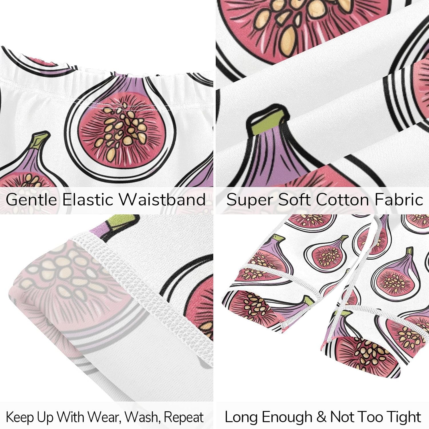 vvfelixl Baby Clothes Doodle Sliced Figs Baby Bodysuits Set Unisex Short Sleeve Babys Pants Sets 0-3M