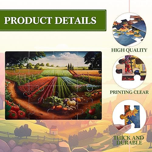 Miniatura 3 de Syhood Paquete de 10 rompecabezas de 16 piezas grandes fáciles de rompecabezas para ancianos, personas mayores, demencia, Alzheimer, regalos