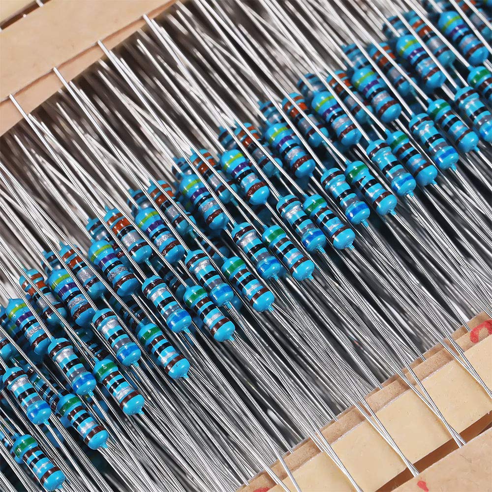 Kit De 500 Résistances Métalliques - 50 Valeurs Différentes (1Ω à 10MΩ) - Précision 1% - Pour Électronique & Bricolage