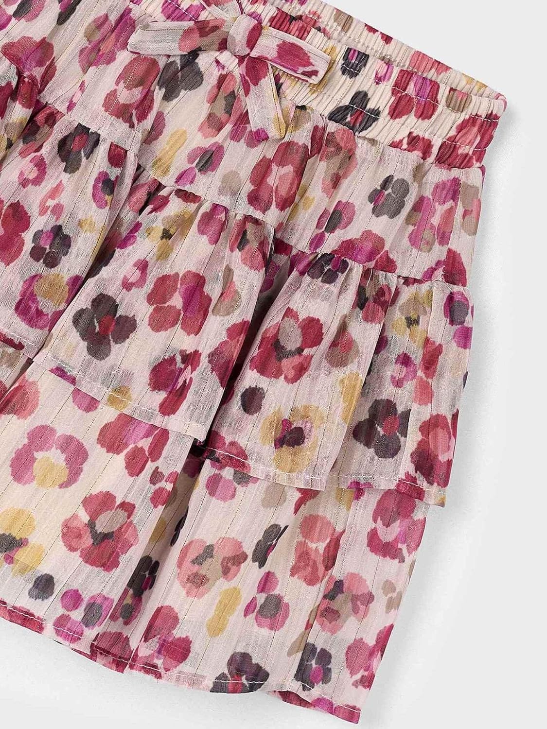 Mayoral Gauze Skirt for Girls Cherry